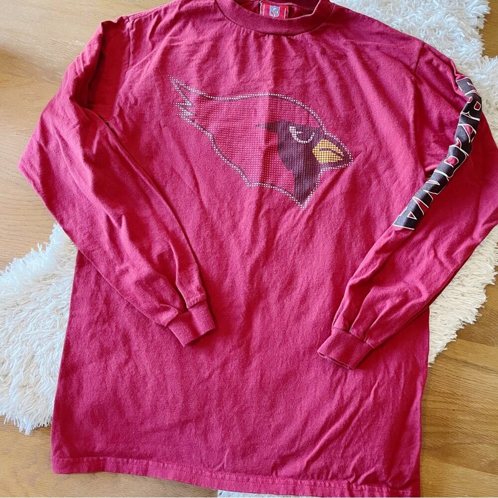 NFL Football Arizona Cardinals long sleeve team shirt kids  XL 18-20